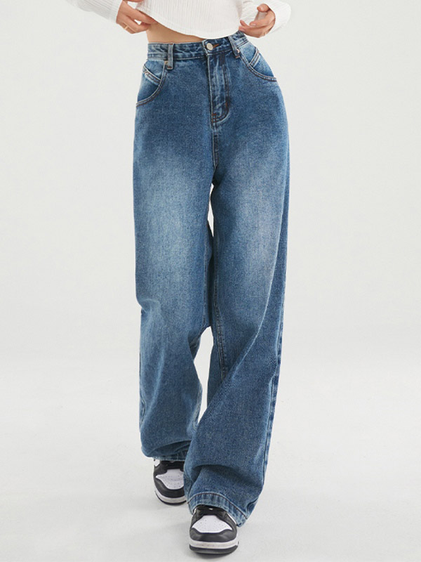 Dunkel verwaschene Vintage Baggy Boyfriendjeans