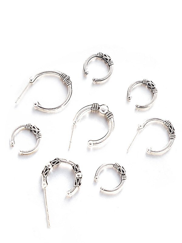 8-teiliges Vintage-Boho-Ohrmanschetten-Set