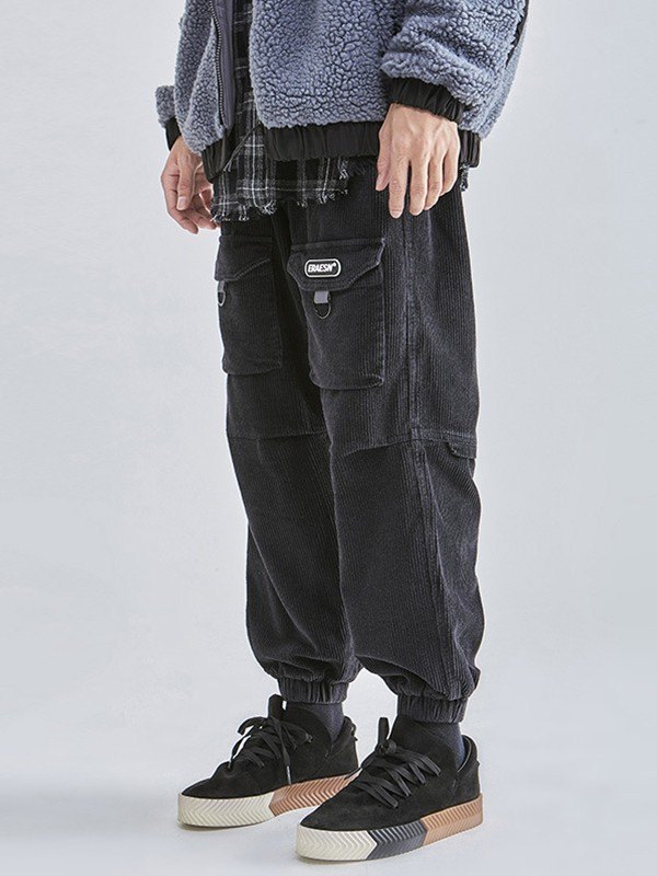 Herren Vintage Pocket Cord Jogger Hose